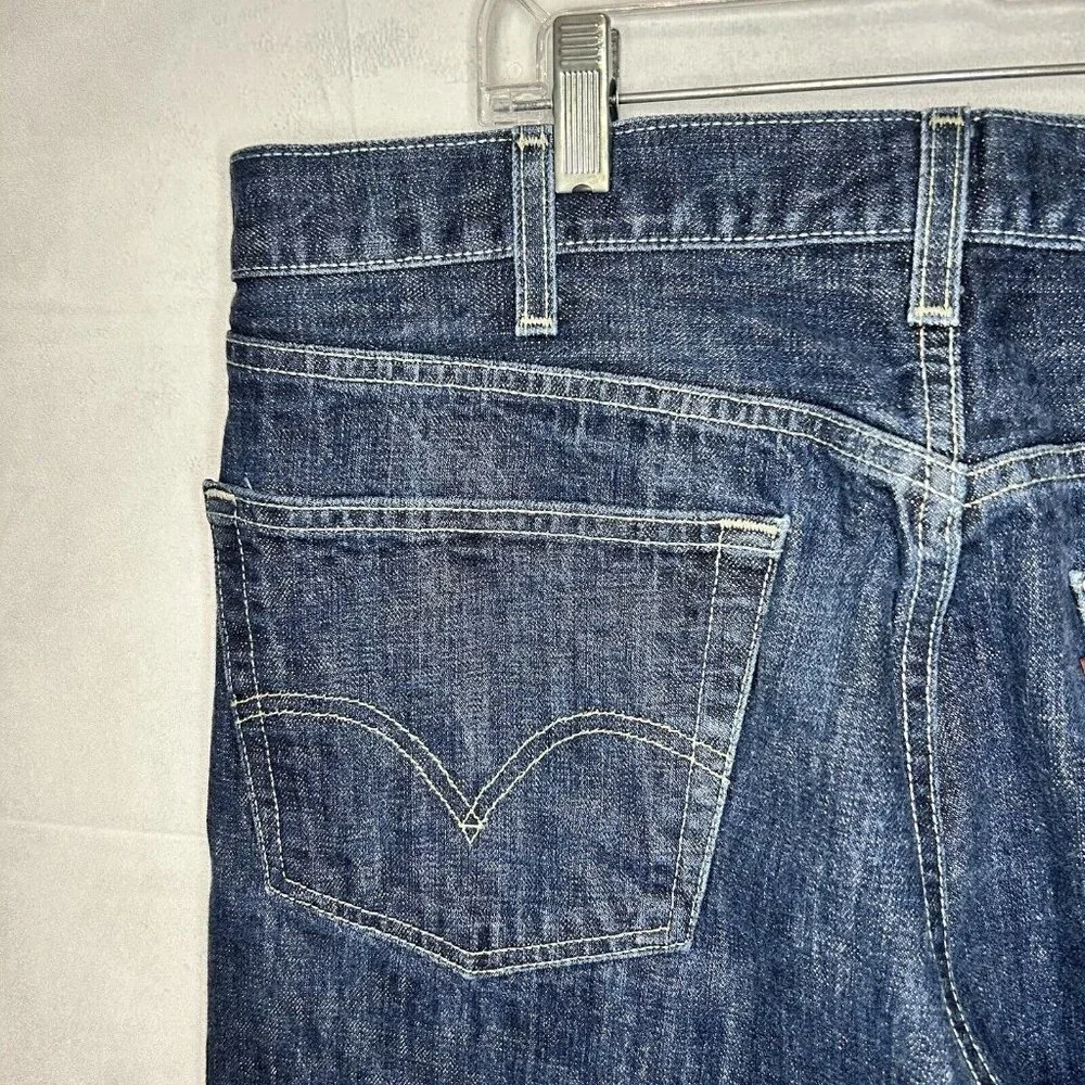 Levis 501 Jeans Regular Button Fly Straight Leg Denim Tag: 40x32 Actual: 38x30
